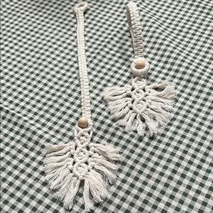 Elegant Cream Macramé Curtain Tiebacks